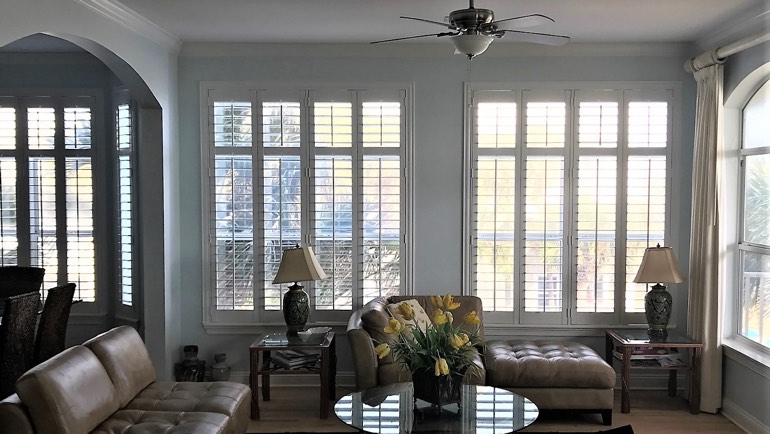 Dover living room shutters